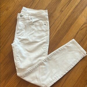 LOFT White Skinny Jeans Classic Denim